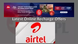 latest online recharge offers