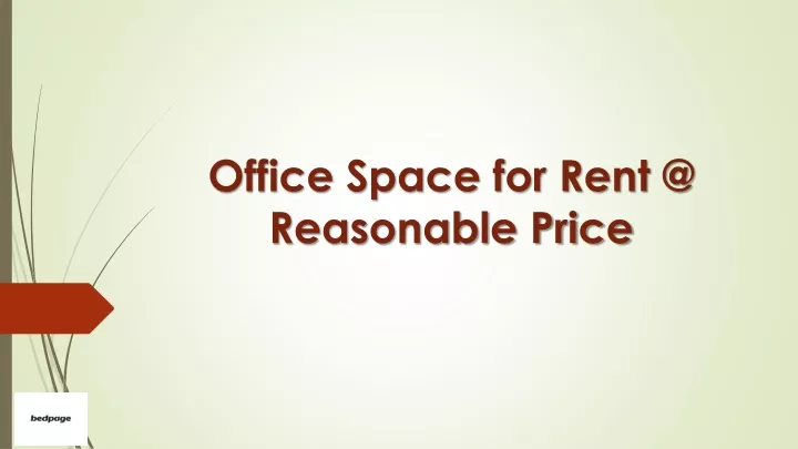 office space for rent @ reasonable price