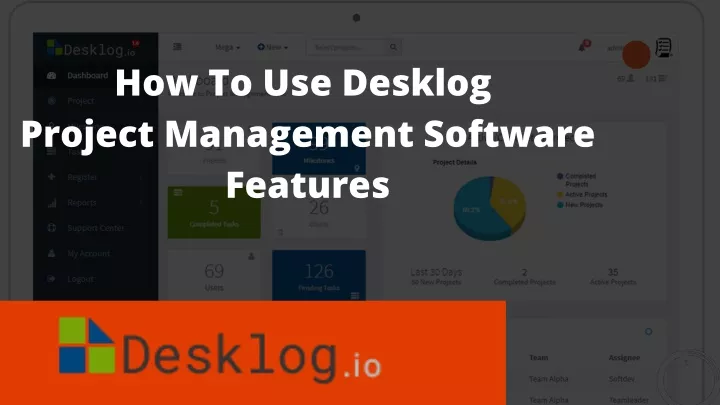 how to use desklog project management software
