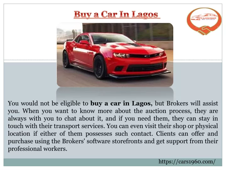 buy a car in lagos