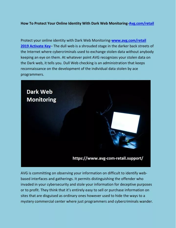 how to protect your online identity with dark