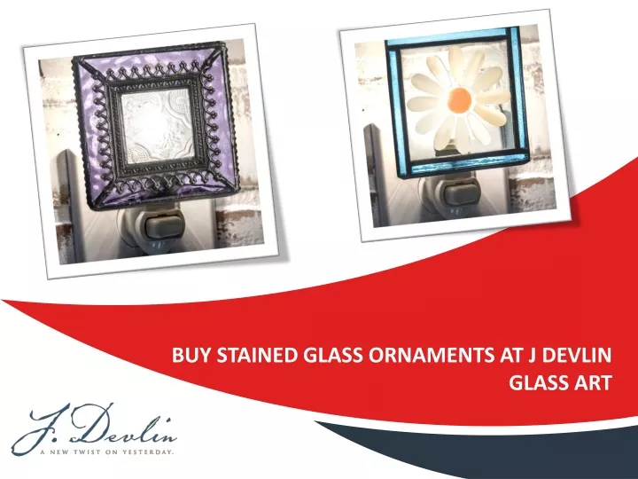 buy stained glass ornaments at j devlin