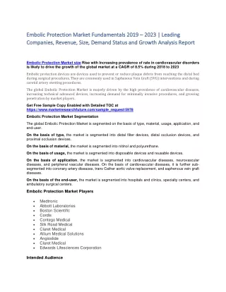 embolic protection market embolic protection