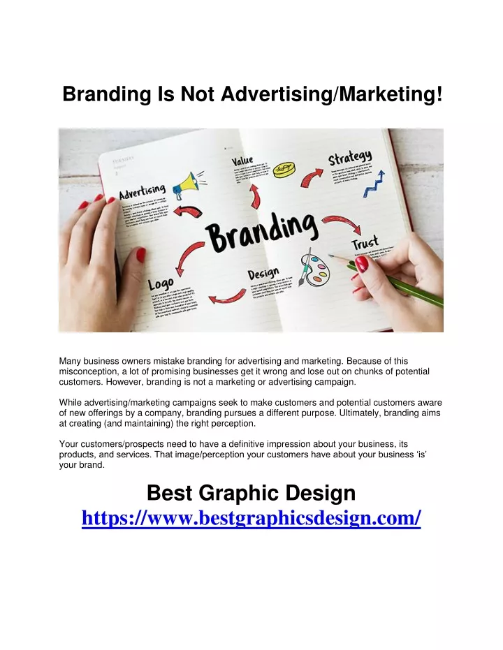 branding is not advertising marketing