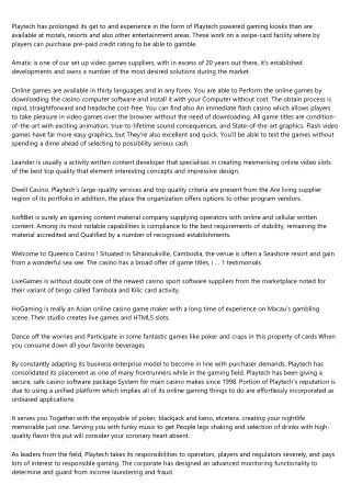 playtech has prolonged its get to and experience