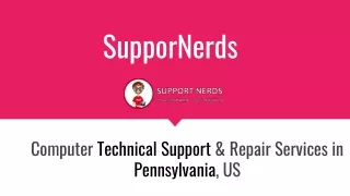 Tech Support & Computer Repair Center in Pennsylvania, US - SupportNerds