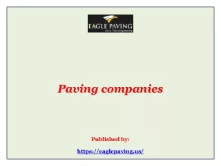 Paving companies
