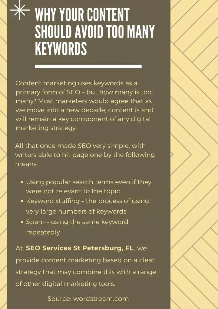why your content should a void too m a ny keywords