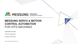 MESSUNG SERVO & MOTION CONTROL AUTOMATION FOR VFFS MACHINES