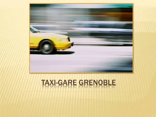 Ce qui fait de notre service Taxi-Gare Grenoble un pionnier de l'industrie
