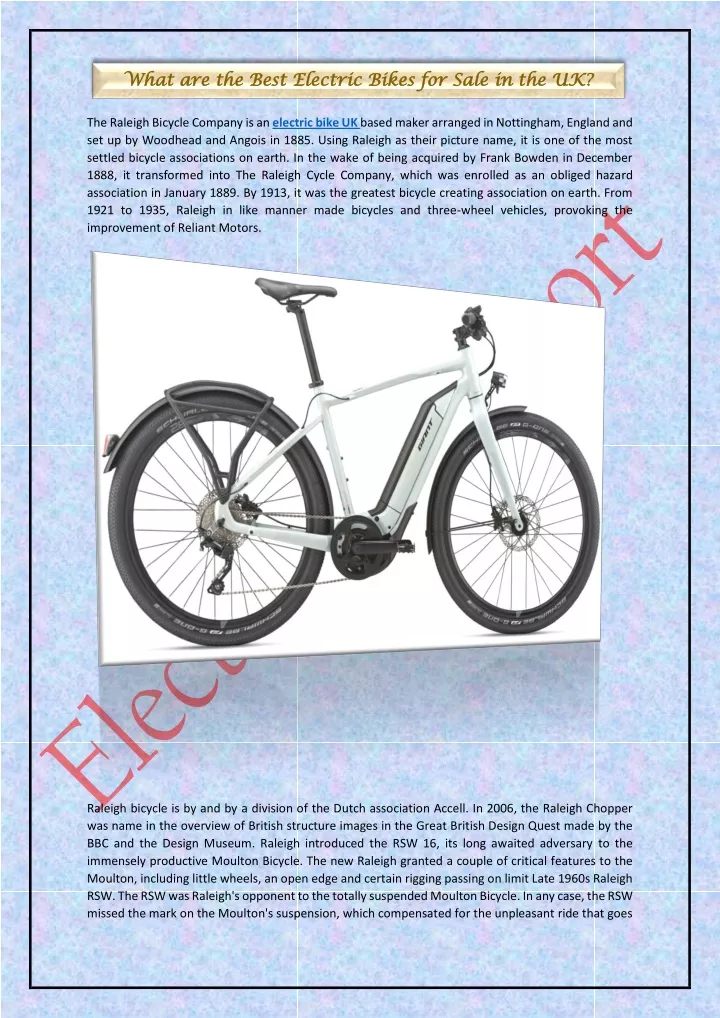 what are the best electric bikes for sale