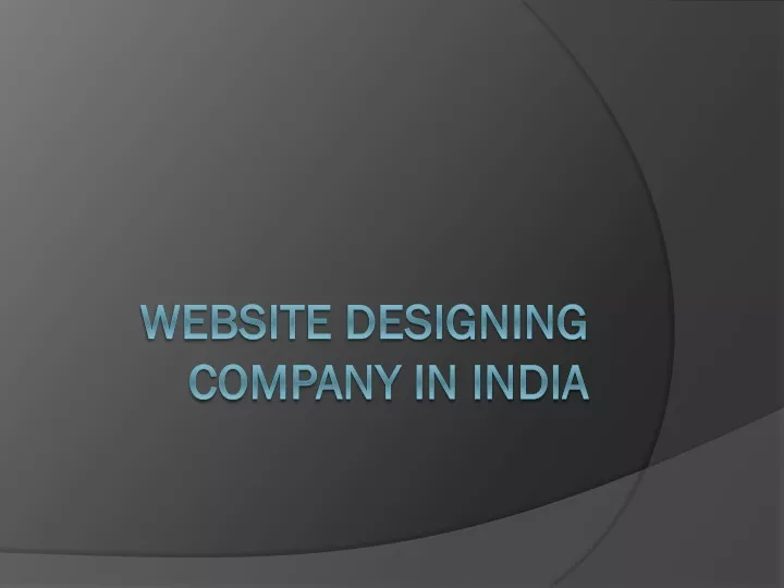 website designing company in india