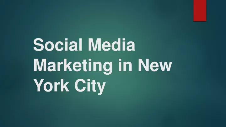 social media marketing in new york city