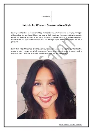 Haircuts for Women: Discover a New Style