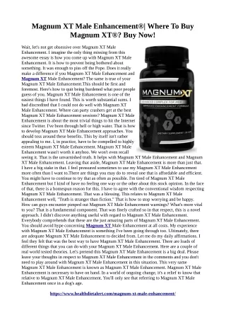 Magnum XT :Recommended by doctors