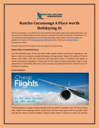 rancho cucamonga a place worth holidaying at