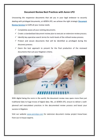 document review best practices with aeren lpo