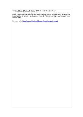 get best social network clone php social network