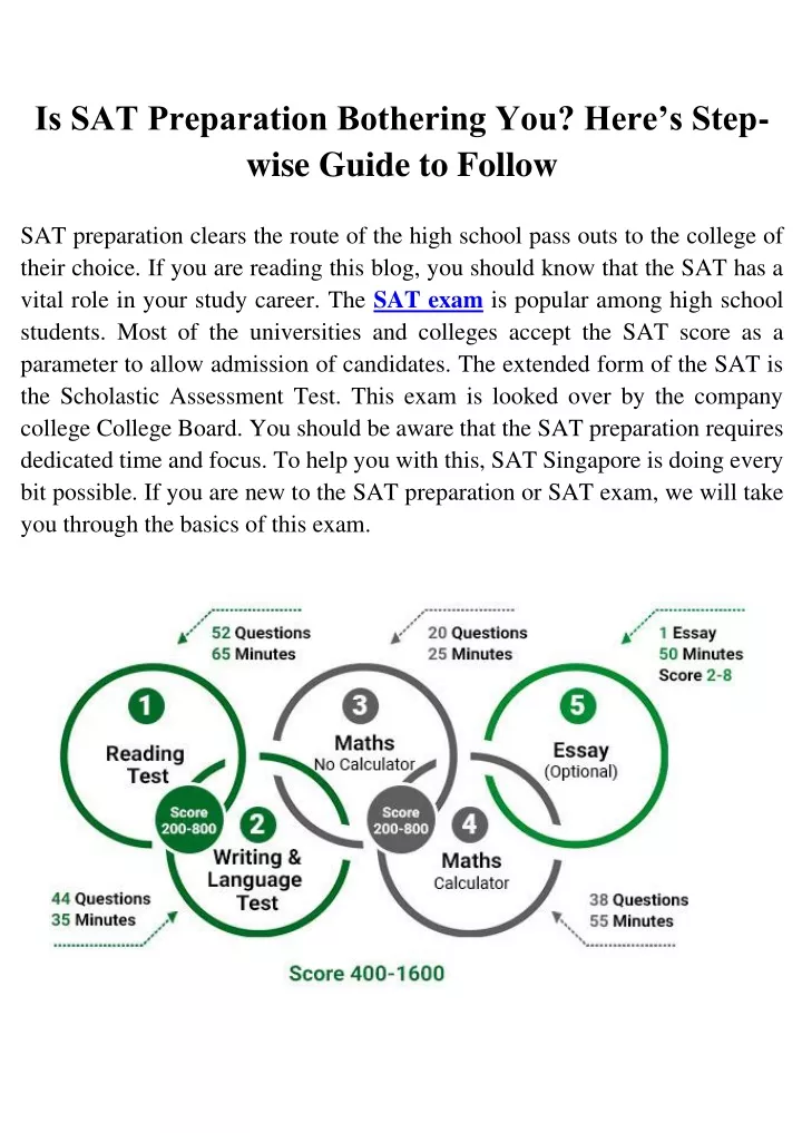 is sat preparation bothering you here s step wise