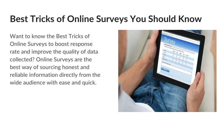 best tricks of online surveys you should know