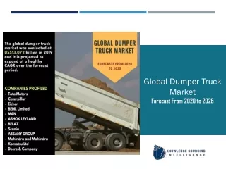 Global Dumper Truck Market: Carrying the Load of Development