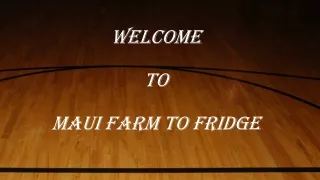 welcome