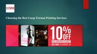 choosing the best large format printing services