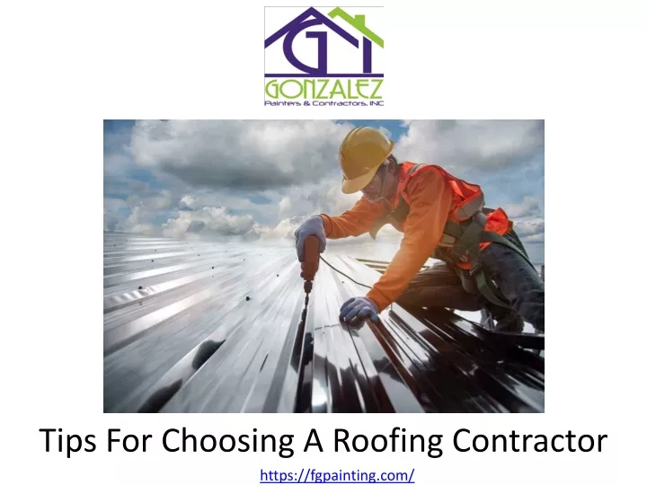 tips for choosing a roofing contractor