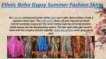 Ethnic Boho Gypsy Summer Fashion Skirts