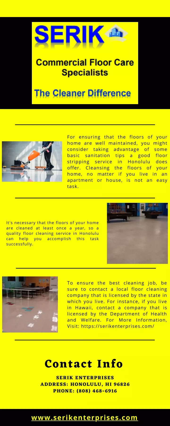 for ensuring that the floors of your home