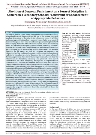 international journal of trend in scientific