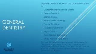 Ballard Dentistry - Dentistry Services Provider in Seattle, WA