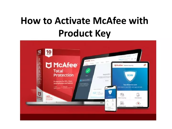 how to activate mcafee with product key