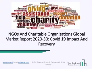 Global NGOs And Charitable Organizations Market Opportunities And Strategies To 2030