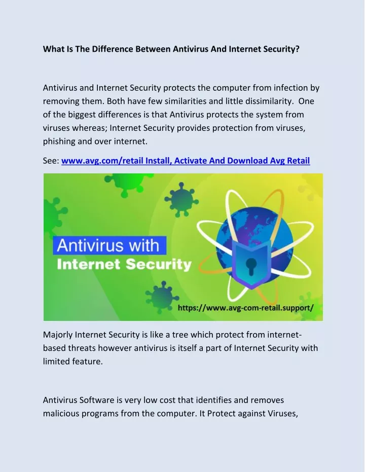 what is the difference between antivirus