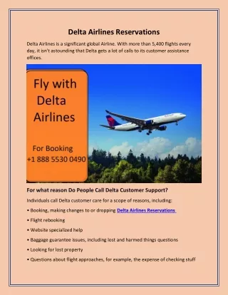 delta airlines reservations