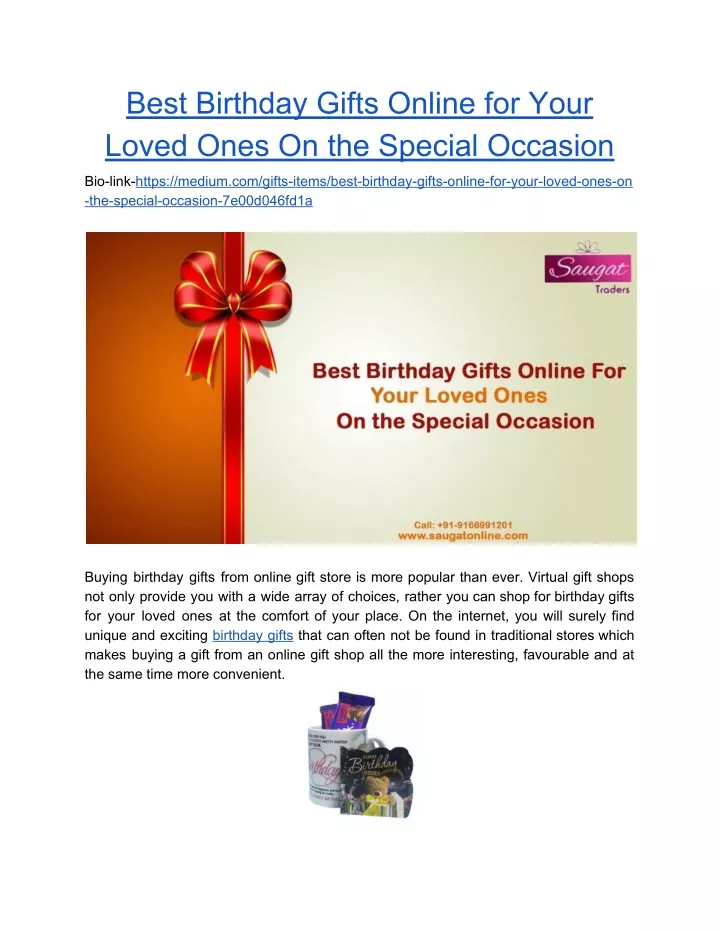 best birthday gifts online for your loved ones