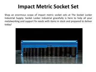 impact metric socket set