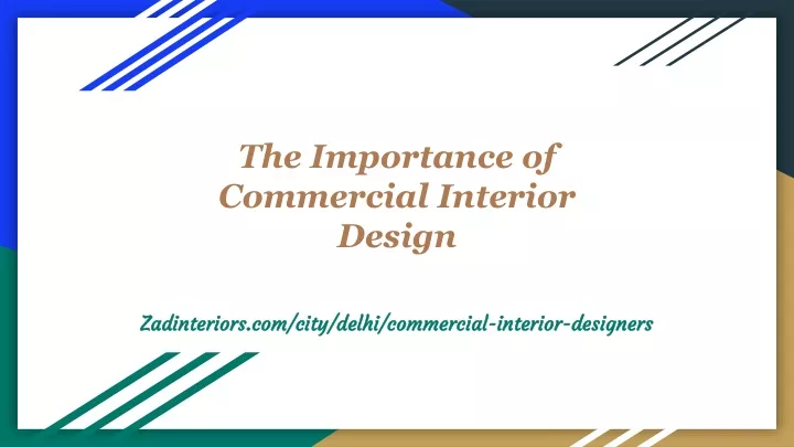 the importance of commercial interior design