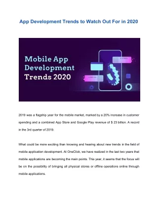 app development trends to watch out for in 2020