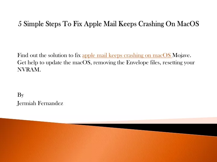 5 simple steps to fix apple mail keeps crashing on macos