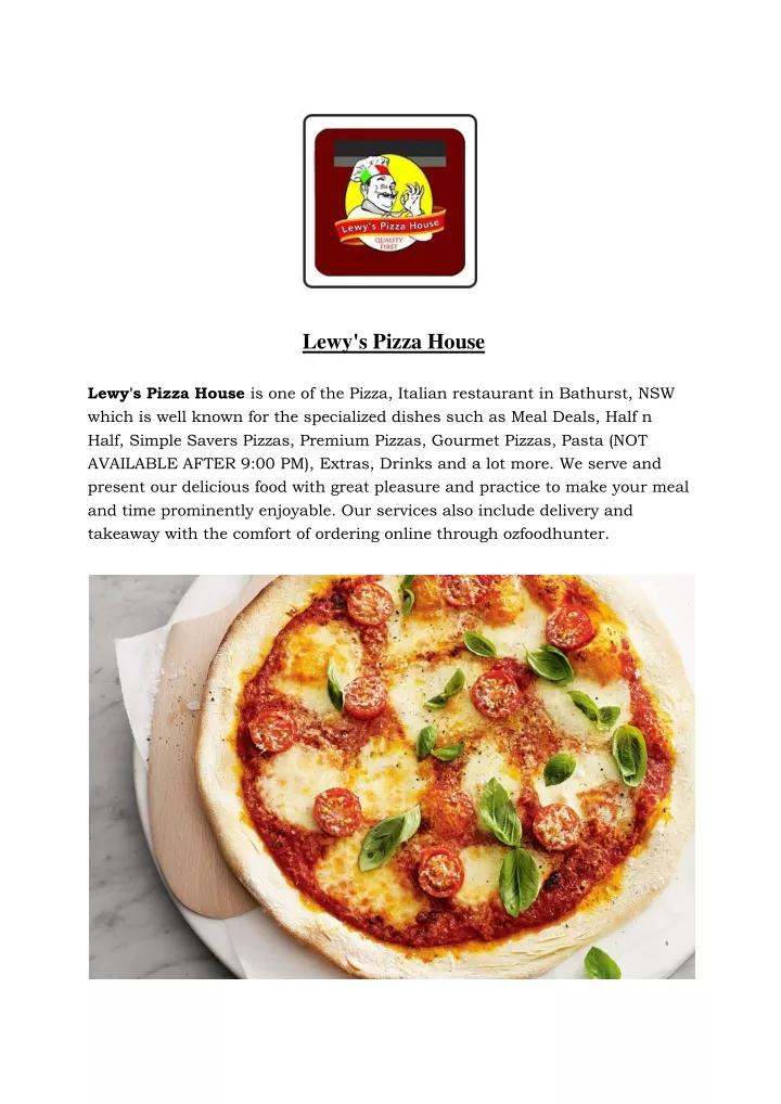 lewy s pizza house