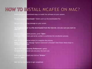 follow the below mentioned steps to install