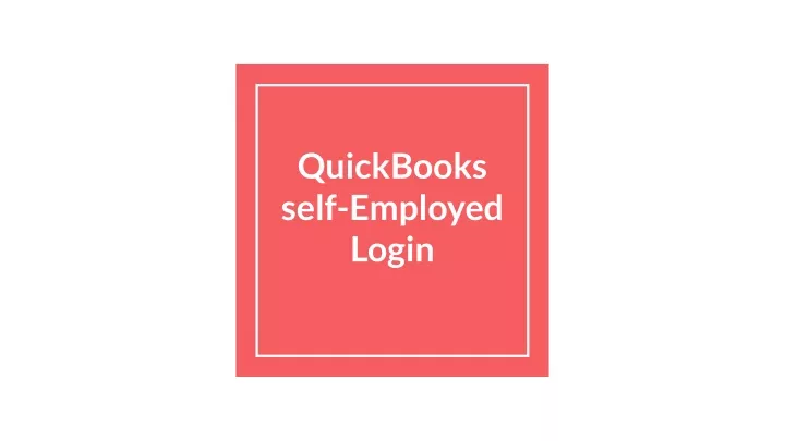 quickbooks self employed login