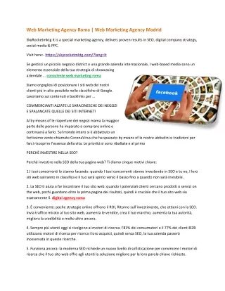 web marketing agency roma web marketing agency