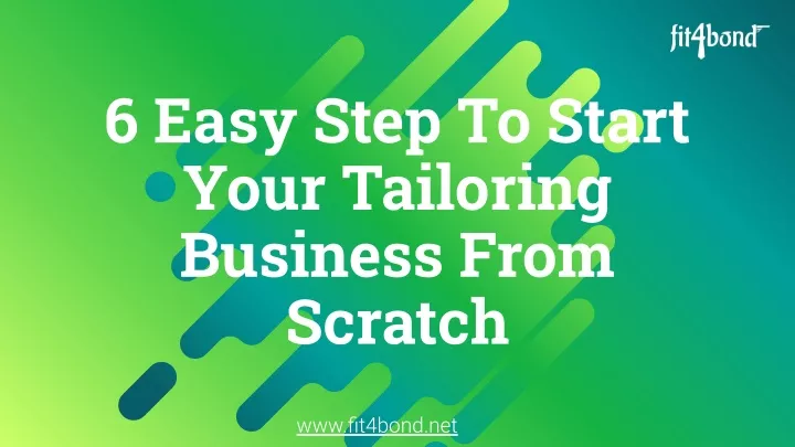 6 easy step to start your tailoring business from