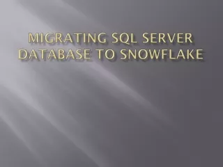 migrating sql server database to snowflake