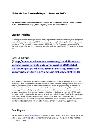 fpga market research report forecast 2025