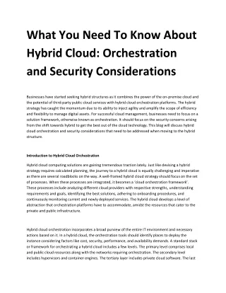what you need to know about hybrid cloud