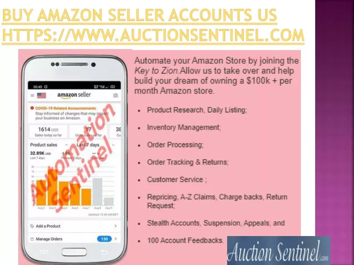 buy amazon seller accounts us https www auctionsentinel com